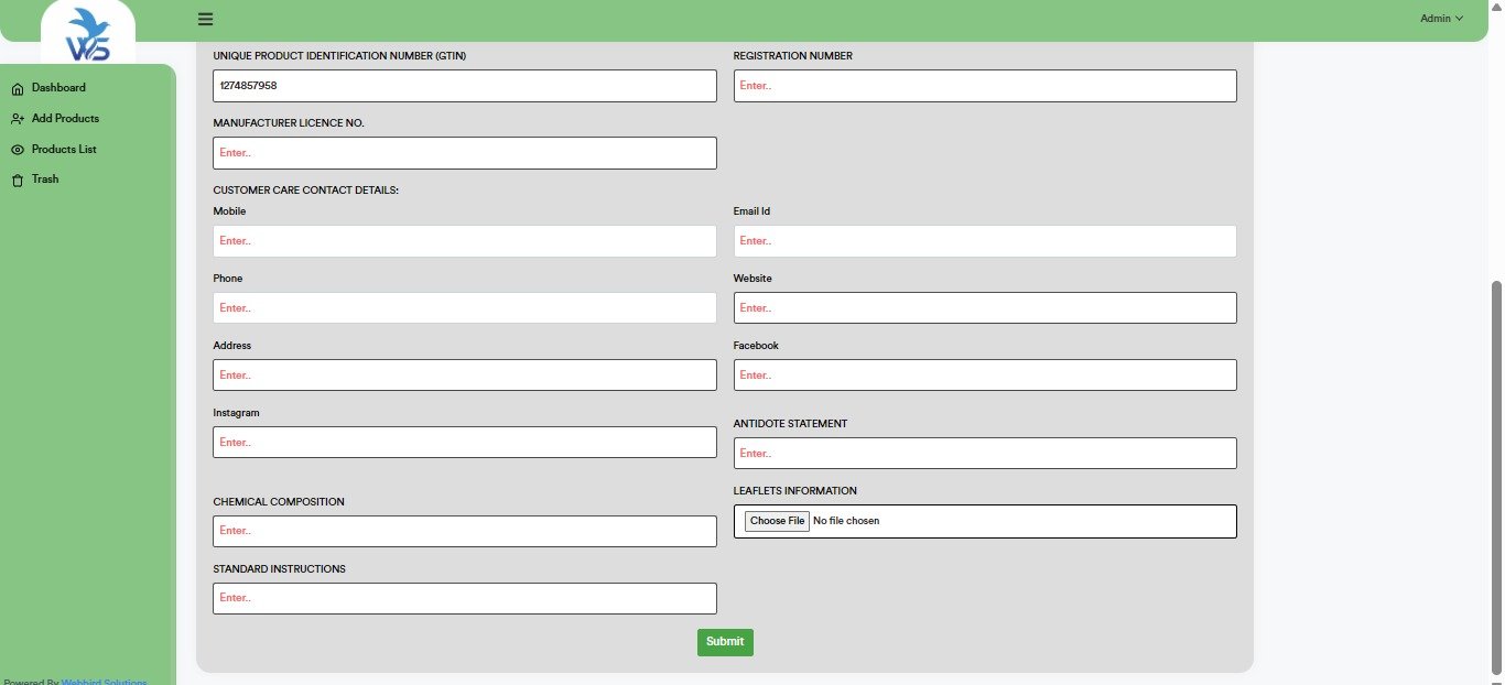 QR Code Generation Screen